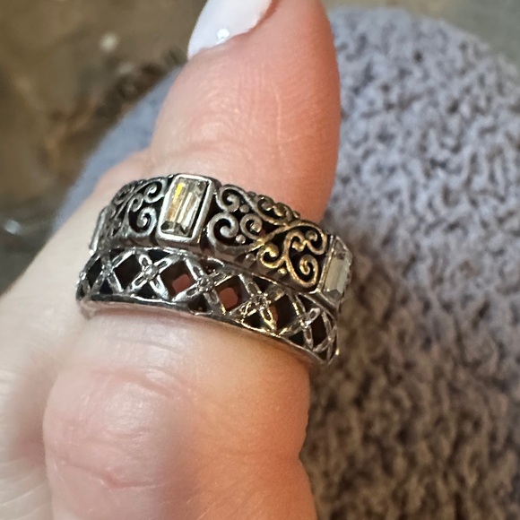 2 Brighton Stacking Silver Rings - Picture 2 of 5